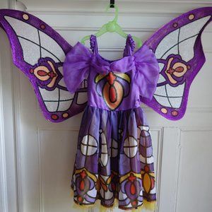 Stained Glass Butterfly Costume Sz 6 - Wishcraft Chasing Fireflies Dress + Wings